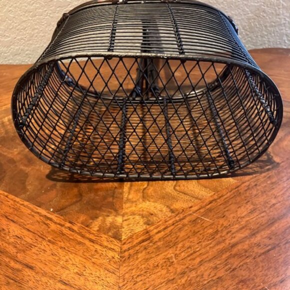 Metal and Wooden Basket/Wine Caddy - Picture 6 of 7